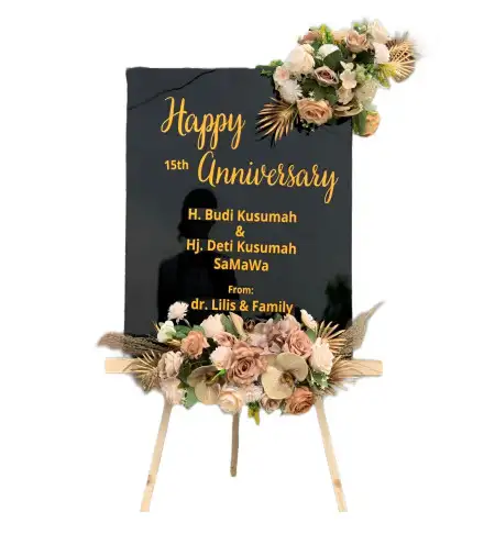 Papan Bunga Akrilik Venue Wedding Jakarta Timur